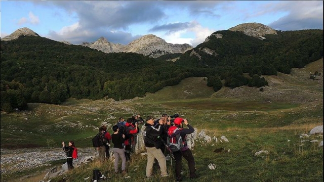Un gruppo si diverte